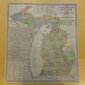 Farmer's Railroad & Township Map of Michigan and chart of the Lakes from U.S. surveys and other authentic sources.