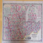 Guide through Ohio, Michigan, Indiana, Illinois, Missouri, Wisconsin, Iowa, Minnesota, Nebraska, and Kansas. Showing the township lines United States Survey location of cities, towns, villages. Post Hamlets, Canals, Railand Stage Raods.